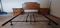 Bed Frame, Headboard and Night Stands