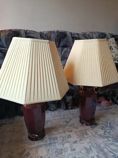 Two vintage lamps, View more