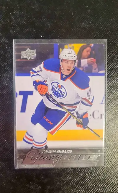 Connor Mcdavid Young gun small ding in corner, View more