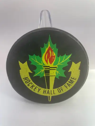 Vintage Hockey Hall of Fame Puck for Sale!, View more