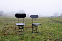 1980s Italian Folding “Cricket” Chairs by Andries Van Onck