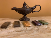 Cast Iron body on this Incense Burner Aladdin’s Lamp, 40 cones