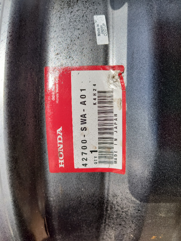 4 x 17" Steel Wheels - Honda Acura 42700-SWA-A01 in Tires & Rims in Thunder Bay - Image 3