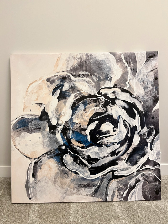 Modern Floral Square Canvas (40x40inch) in Home Décor & Accents in Calgary