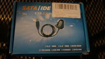 AGPtek SATA/PATA/IDE Drive to USB 2.0 Adapter Converter Cable for Hard Drive Disk HDD 2.5" 3.5". Com...