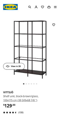 Glass Shelves Unit