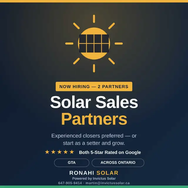 Solar Sales Partner in Sales & Retail Sales in City of Toronto - Image 2