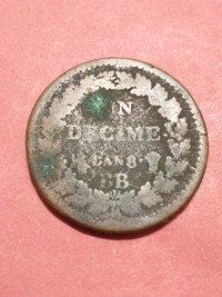 1799 BB France First Republic 1 centime L'An 8 KM #644