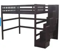 Aria full loft bed with stairs