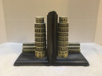 Vintage Retro ITALY Tower Of PISA BOOKENDS Nice Detailing