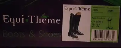Equi•Theme genuine leather tall riding boots size EU 37 / US 6 Best suited for Youth or Adults with...