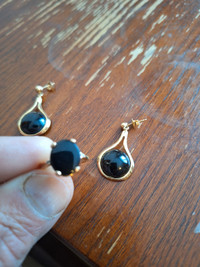 earrings and ring 14k gold 