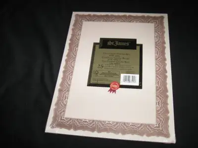 St. James Certificates Gioche Red with seals-new pack, View more