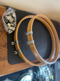13” wood snare hoops and claws