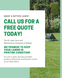 O-Pro Lawn Maintenance. Call 613-223-2325 for a free quote