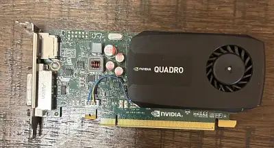 GPUNvidia Quadro K600 1Gb RAM Low profile bracket or high profile bracket included as needed.