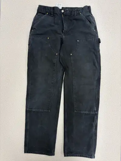 Carhartt  Pants Mens Black Double Knee Duck Canvas Loose F, View more