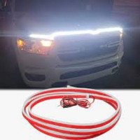 Exterior Car Hood Light Strip,70 Inches 12V DRL Hood Glow Lights