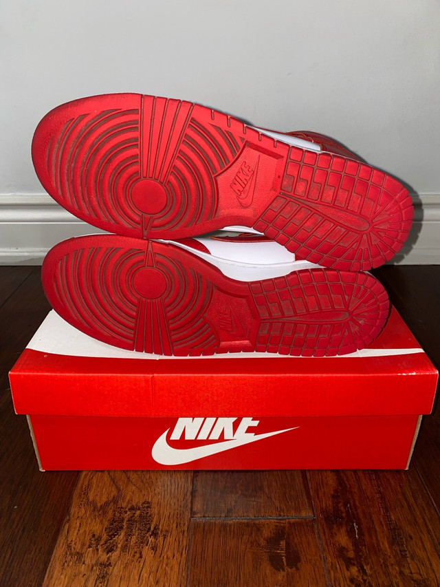 Size 10M - Nike Dunk High Championship Red  in Men's Shoes in Mississauga / Peel Region - Image 3