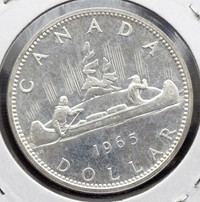 1965 Canada $1 Silver Dollar