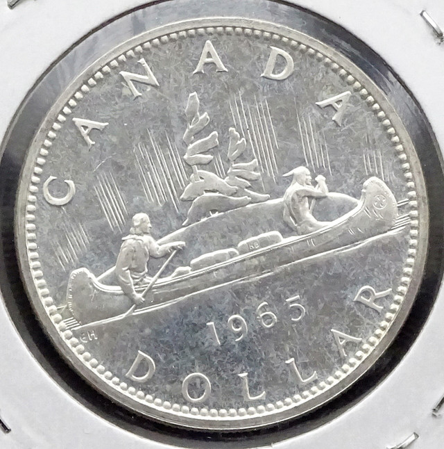 1965 Canada $1 Silver Dollar in Arts & Collectibles in Oakville / Halton Region