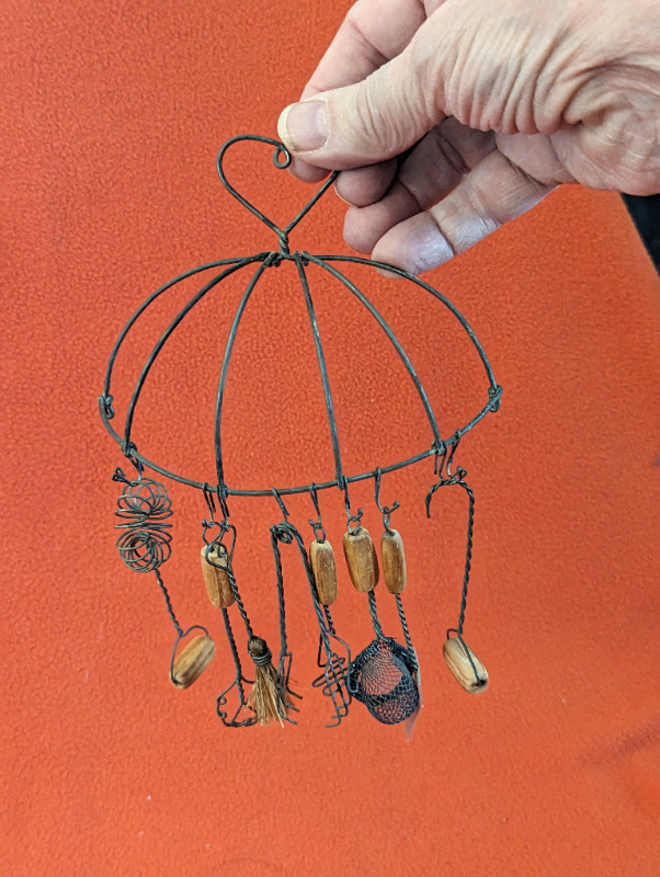 Small ornamental kitchen utensil hanging rack, with utensils in Other in Edmonton