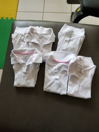 White polo shirts (uniform) - 5,6 T
