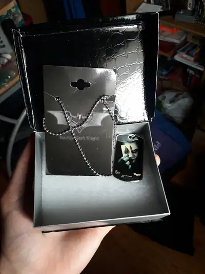 I never actually wore this Has Christian bale batman on one side and heath ledger's joker on the oth...