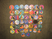 VINTAGE POCAHONTAS POGS AND SLAMMERS LOT