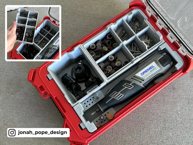 Dremel 8220 Insert-Milwaukee Packout Compact Organizer, Service in Tool Storage & Benches in Edmonton - Image 7