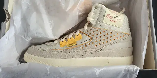 BNIB - Jordan 2 Retro SP Union Rattan - DS - Size 14M62863269384835124
