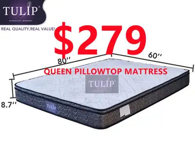 $279 TULIP® BRAND NEW PILLOWTOP 8.7" MATTRESS~KING/FULL/QUEEN, View more