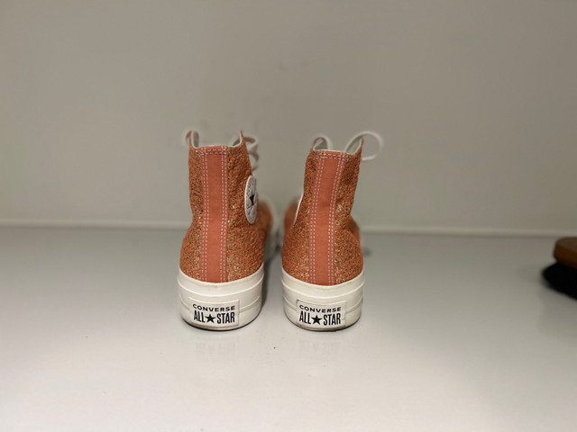Converse women’s shoes size 6-7 peach glitter in Women's - Shoes in Oakville / Halton Region - Image 3