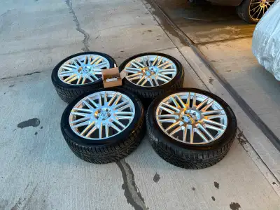 For sale is a set of Mandrus wheels with Kumho winter tires. The wheels also come with lugnuts. Have...