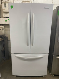  KitchenAid white three door fridge
