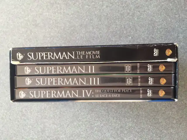 The Christopher Reeve Superman Collection 8 disc DVD set EUC 63347537378305121