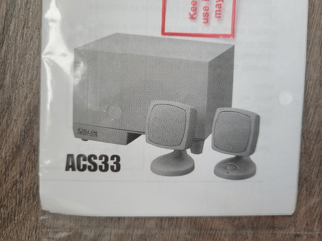 Altec Lansing ACS33 Computer Speaker System in Speakers, Headsets & Mics in Markham / York Region - Image 2