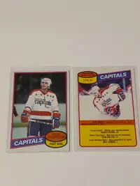 Vintage Topps,OPC Hockey Cards Mike Gartner RC HOF Lot of 2