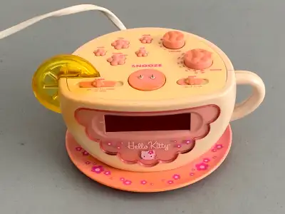 Hello Kitty Tea Cup Clock Radio With Night Light, View more