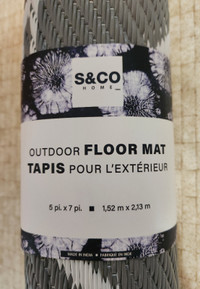 Outdoor vinyl floor mat