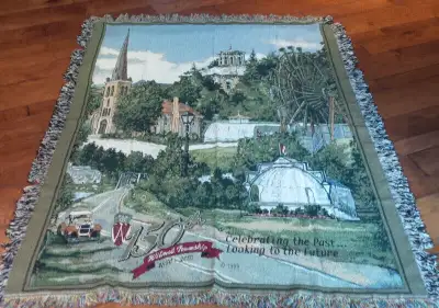 Woven Throw/Blanket, Wilmot Township Celebrating 150 1850-2000, View more