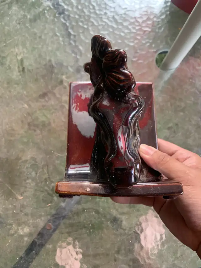 2 Piece Antique Dark wood Shelves and Horse Books Stand in Bookcases & Shelving Units in Mississauga / Peel Region - Image 10