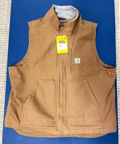 BRAND NEW CARHARTT MEN'S LOOSE FIT SHERPA LINED VEST - LARGE, View more