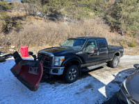 Super duty with plow 