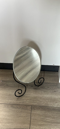 Small table top mirror