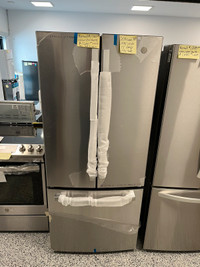 New GE 30” stainless fridge 1 year warranty in stock 