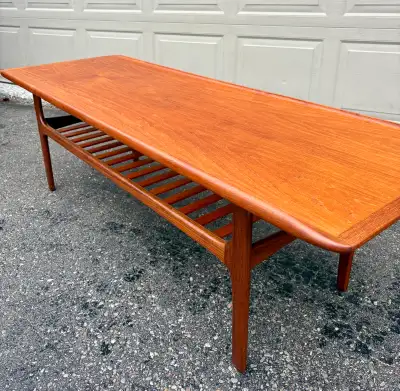 Teak Vintage MCM Coffee Table, View more