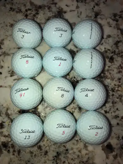 Titleist Pro V1 and Pro V1X used golf balls excellent condition, View more