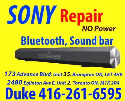 HD Repair Sony HT-CT260 Sound bar with Bluetooth, View more