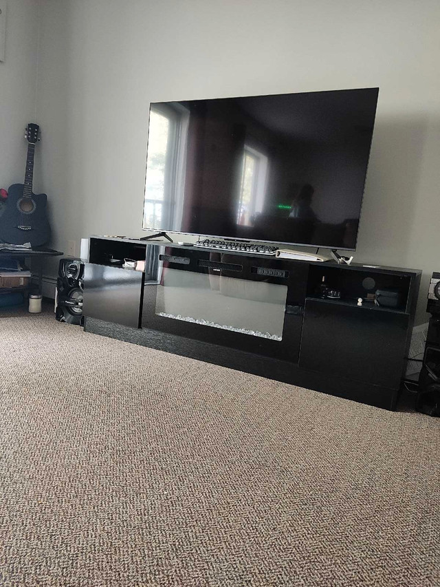 TV stand with electric fire place in TV Tables & Entertainment Units in London